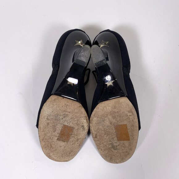 CHRISTIAN DIOR Runway Black with Clear Wedge Heel - Picture 7 of 12